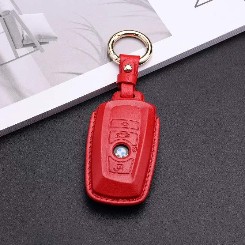 Pastel Leather Key Fob Cover for BMW (Model A) - T-Carbon Official Store