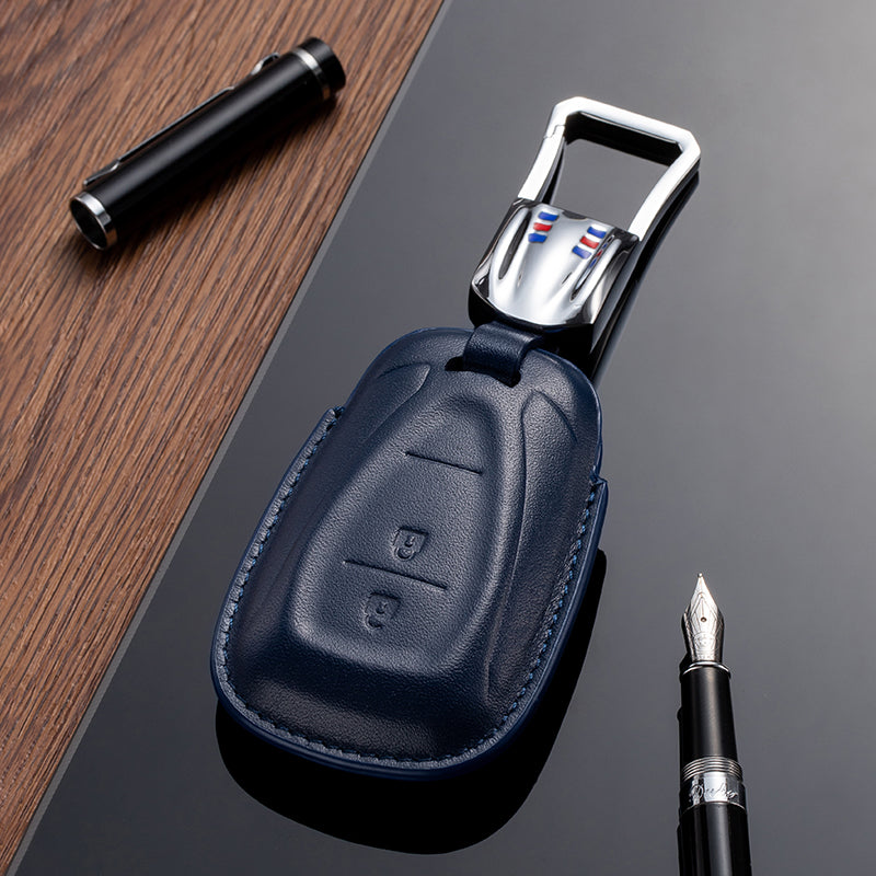 Leather Key Fob Cover for Chevrolet (Model B) - T-Carbon Official Store