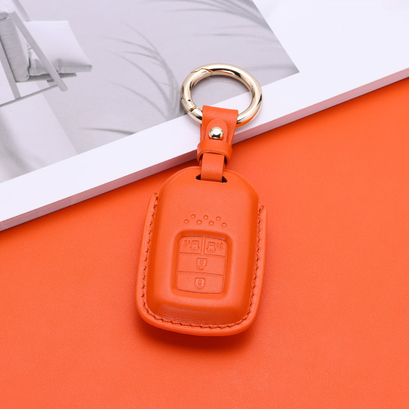 Pastel Leather Key Fob Cover for Honda (Model C)