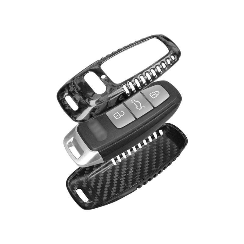 T-Carbon for Audi Carbon Fiber Key Fob Case (Model D) - T-Carbon Official Store
