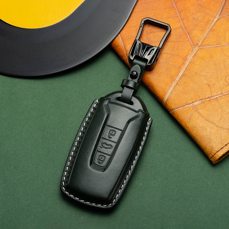 Exclusive Leather Key Fob Cover for Volkswagen (Model D)