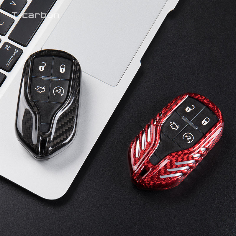 Maserati Carbon Fiber Key Fob Case (Model A) - T-Carbon Official