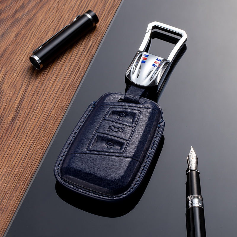 Leather Key Fob Cover for Volkswagen (Model E) - T-Carbon Official Store