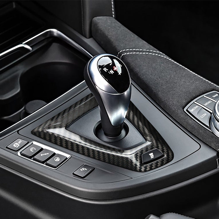 Carbon Fiber Gear Shift Console Cover for BMW M-Series (Model A)