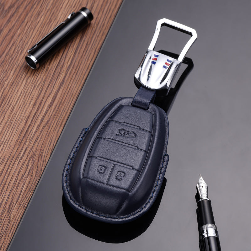 Leather Key Fob Cover for Alfa Romeo (Model A)