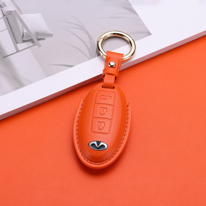 Pastel Leather Key Fob Cover for Infiniti (Model B) - T-Carbon Official Store