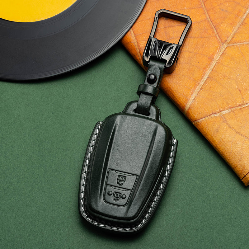 Exclusive Leather Key Fob Cover for Toyota (Model D)