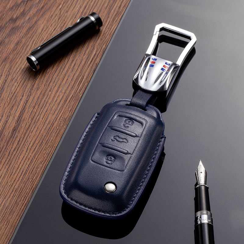 Leather Key Fob Cover for Volkswagen (Model A/B) - T-Carbon Official Store
