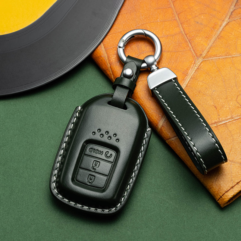 Exclusive Leather Key Fob Cover for Honda (Model C)