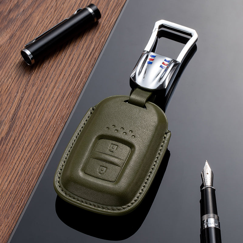 Leather Key Fob Cover for Honda (Model C) - T-Carbon Official Store