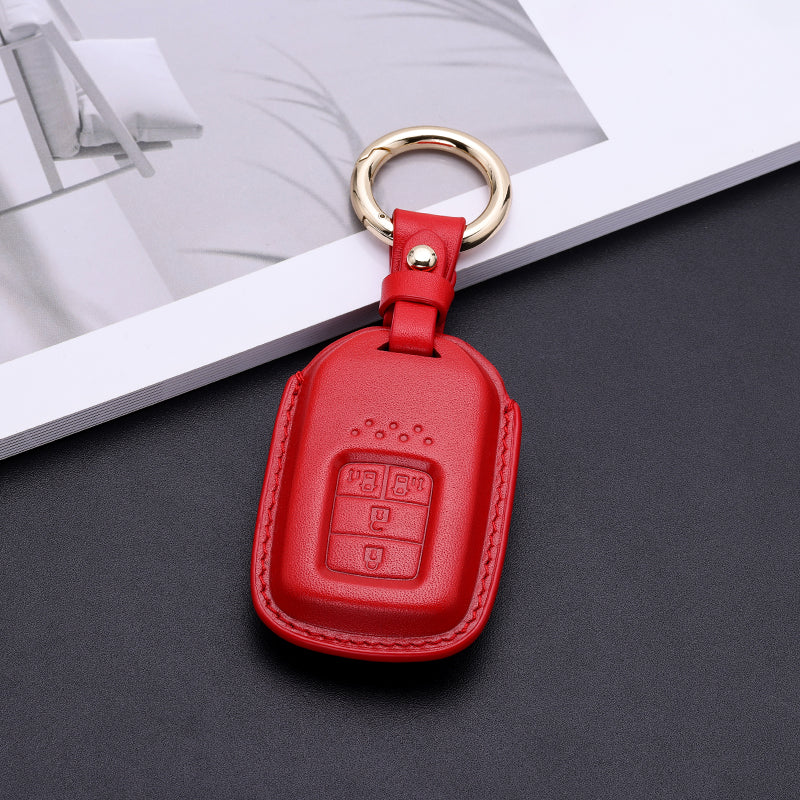 Pastel Leather Key Fob Cover for Honda (Model C)