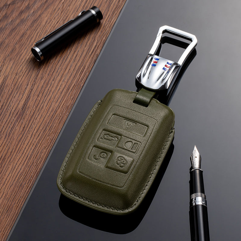 Leather Key Fob Cover for Land Rover Range Rover (Model B) - T-Carbon Official Store