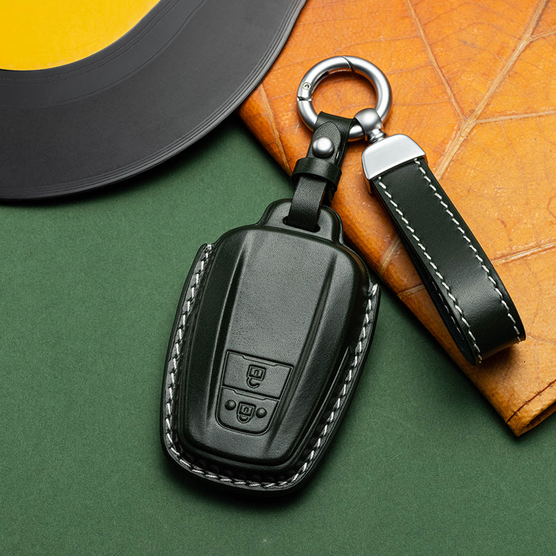 Exclusive Leather Key Fob Cover for Toyota (Model D)