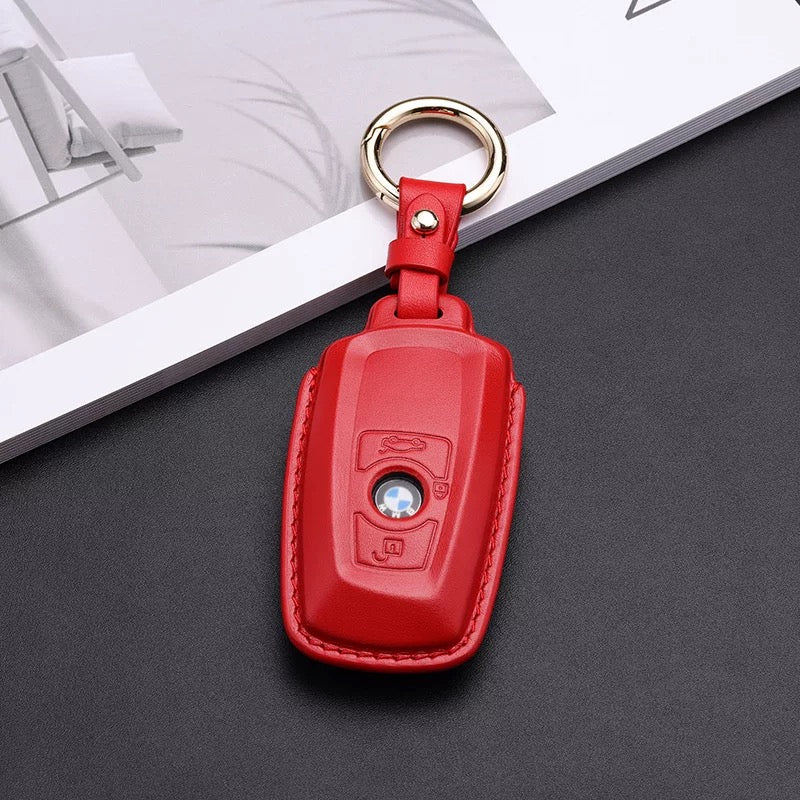Pastel Leather Key Fob Cover for BMW (Model A) - T-Carbon Official Store