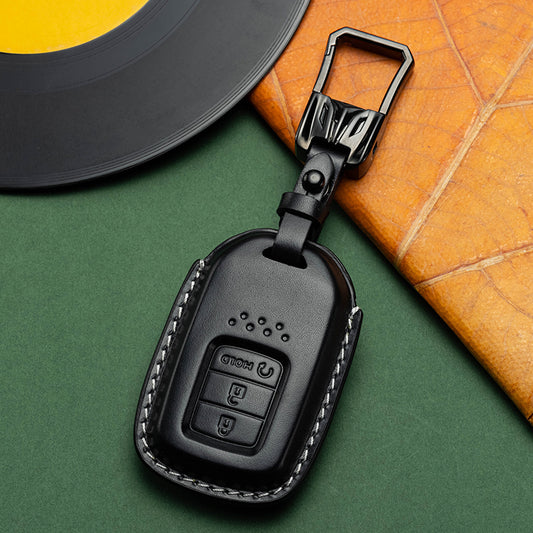 Exclusive Leather Key Fob Cover for Honda (Model C)