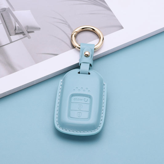 Pastel Leather Key Fob Cover for Honda (Model C)