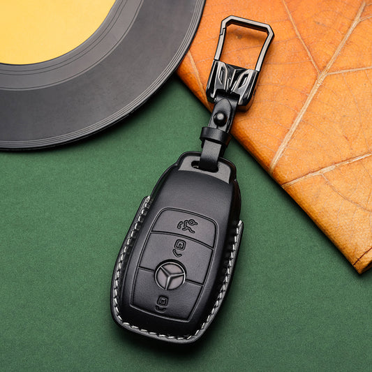 Exclusive Leather Key Fob Cover for Mercedes Benz (Model B)