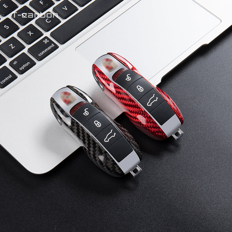 Porsche Carbon Fiber Key Fob Case (Model A) - T-Carbon Official