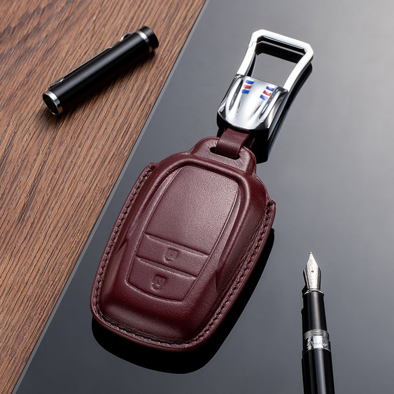 Leather Key Fob Cover for Toyota (Model B)