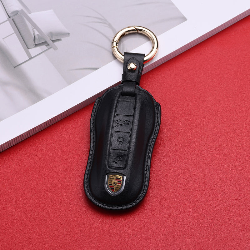Pastel Leather Key Fob Cover for Porsche (Model C) - T-Carbon Official Store