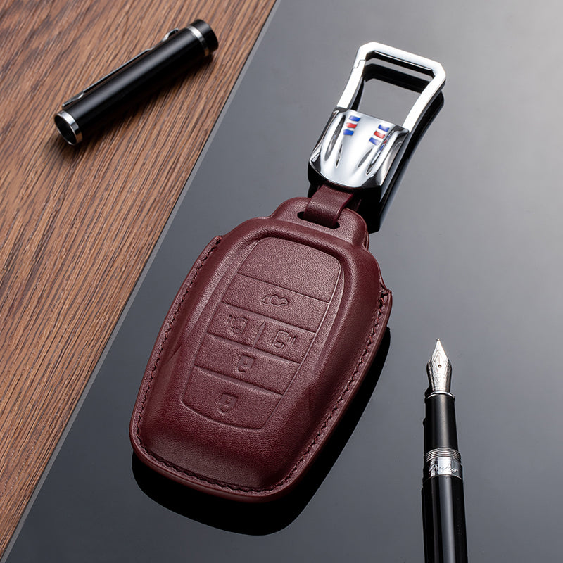 Leather Key Fob Cover for Toyota (Model B)