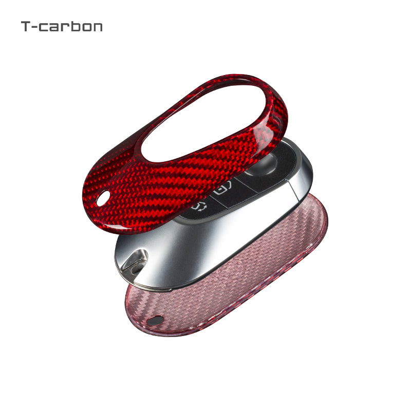 T-Carbon for Mercedes Benz Carbon Fiber Key Fob Case (Model D)