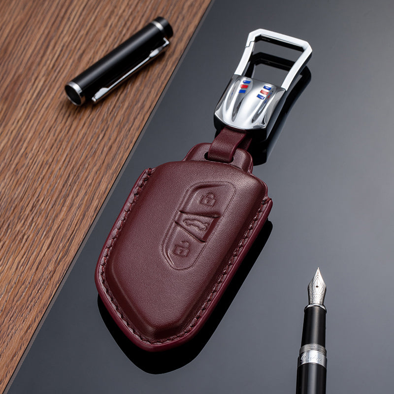 Leather Key Fob Cover for Volkswagen (Model F) - T-Carbon Official Store