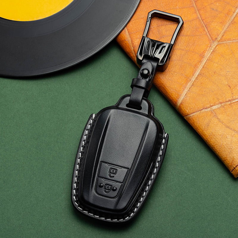Exclusive Leather Key Fob Cover for Toyota (Model D)