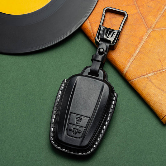 Exclusive Leather Key Fob Cover for Toyota (Model D)