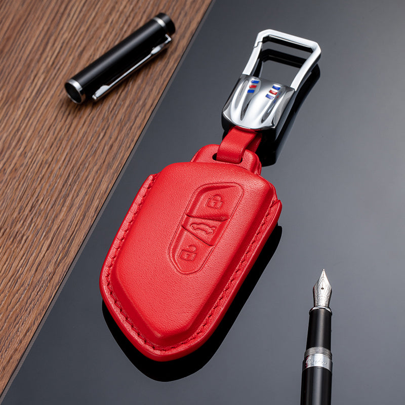 Leather Key Fob Cover for Volkswagen (Model F) - T-Carbon Official Store