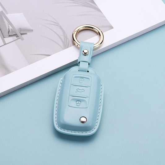 Pastel Leather Key Fob Cover for Volkswagen (Model B) - T-Carbon Official Store