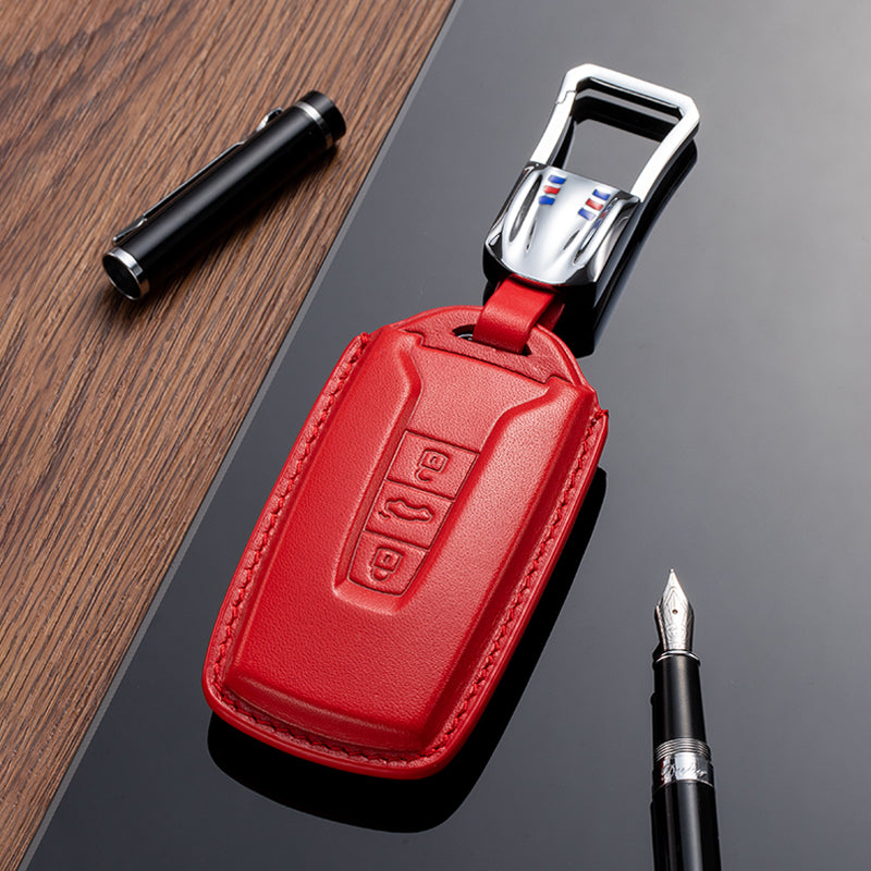 Leather Key Fob Cover for Volkswagen (Model D)