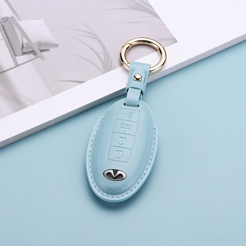 Pastel Leather Key Fob Cover for Infiniti (Model B) - T-Carbon Official Store