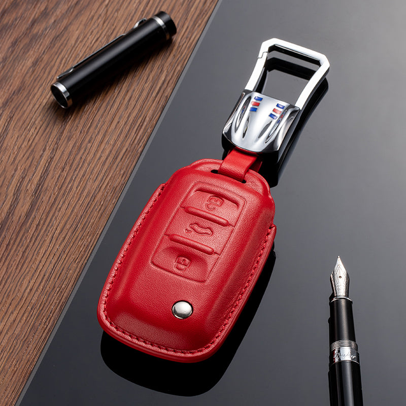 Leather Key Fob Cover for Volkswagen (Model A/B) - T-Carbon Official Store