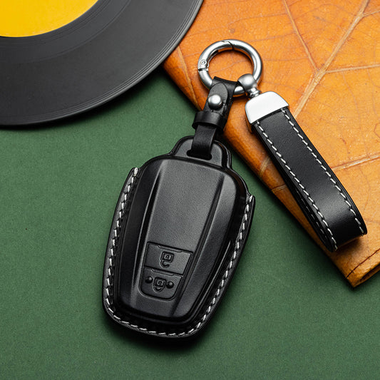 Exclusive Leather Key Fob Cover for Toyota (Model D)