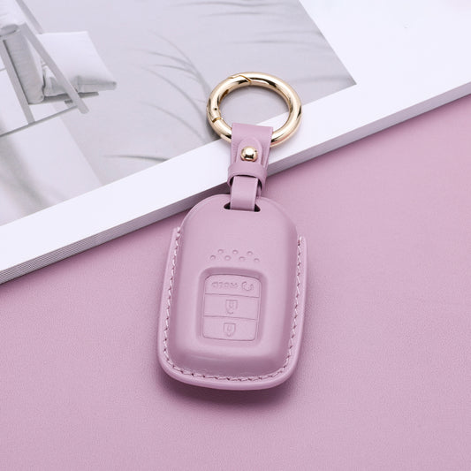 Pastel Leather Key Fob Cover for Honda (Model C)