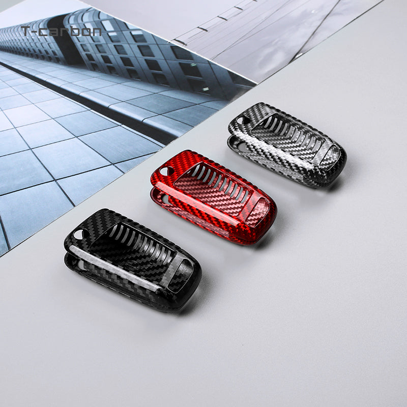 T-Carbon for Volkswagen Carbon Fiber Key Fob Case (Model G)