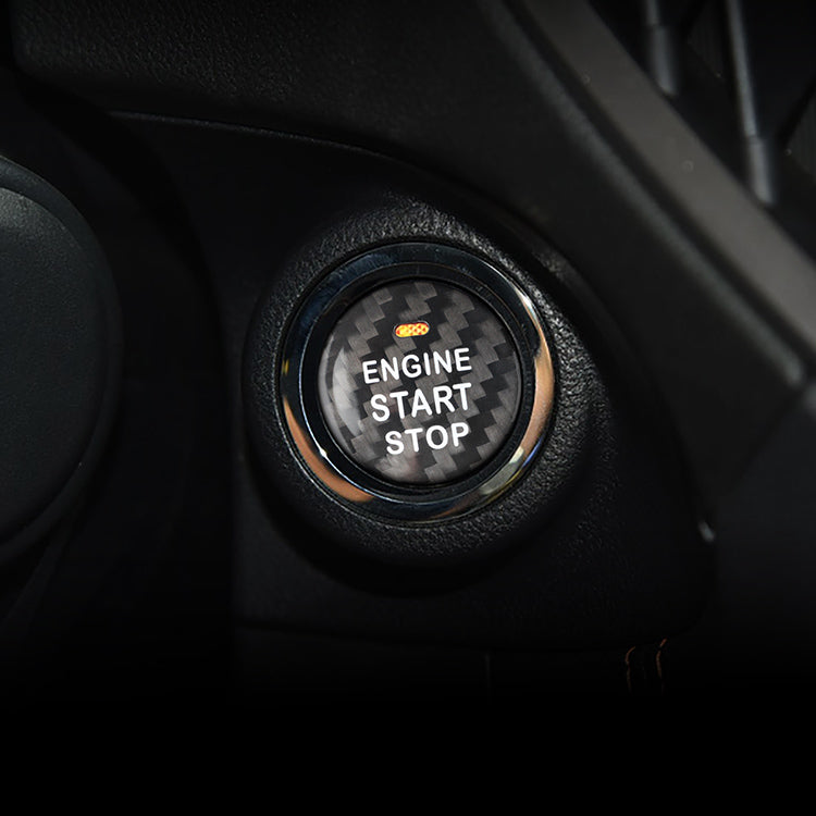 Carbon Fiber Start Stop Button for Subaru (Model A)