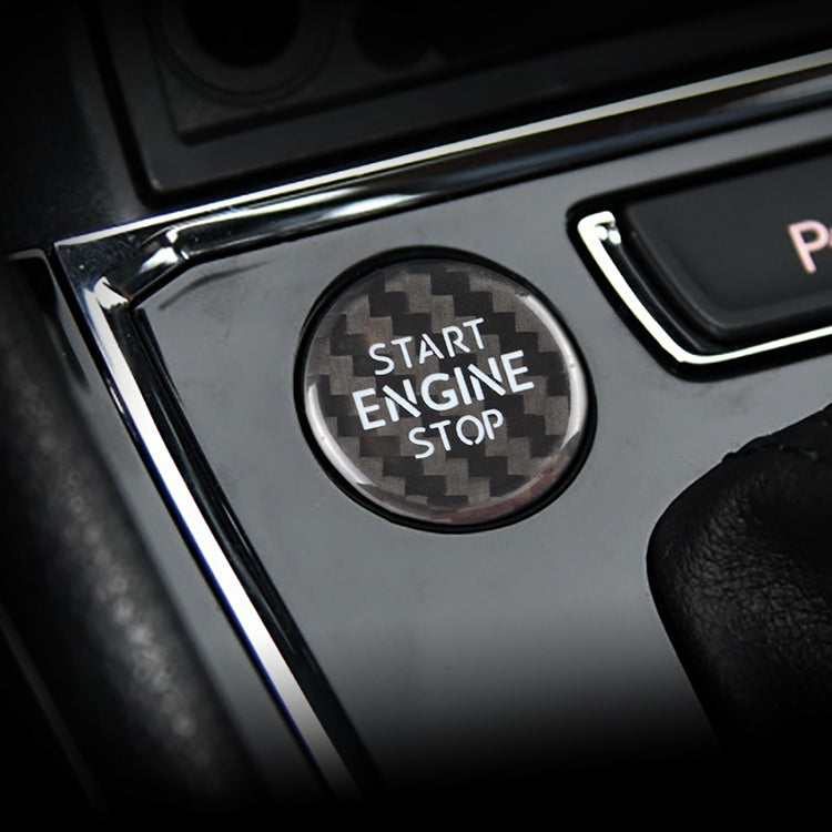 Carbon Fiber Start Stop Button for Volkswagen (Model C)
