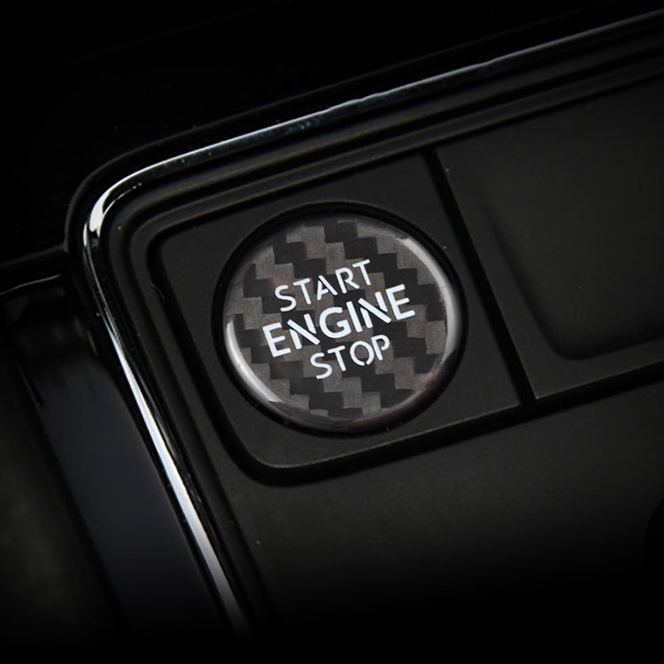 Carbon Fiber Start Stop Button for Volkswagen (Model B)