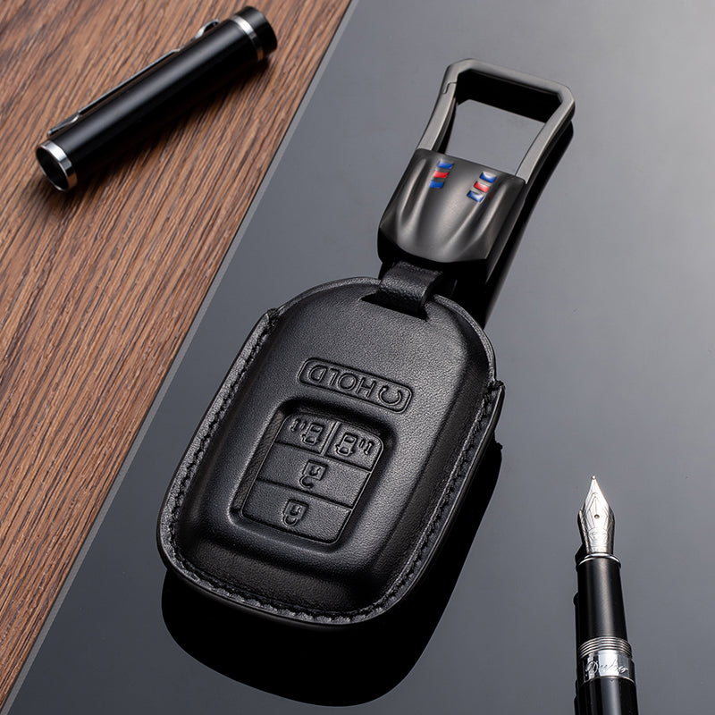 Leather Key Fob Cover for Honda (Model C) - T-Carbon Official Store