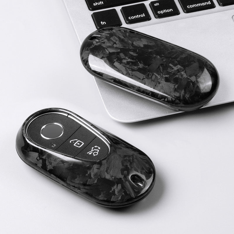 T-Carbon for Mercedes Benz Carbon Fiber Key Fob Case (Model D)