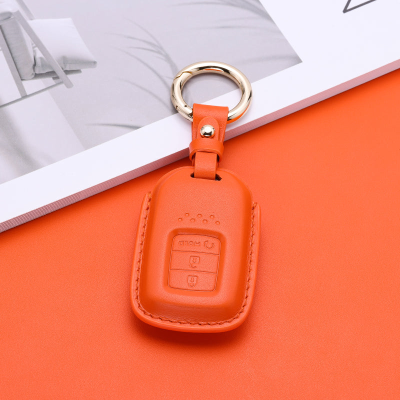 Pastel Leather Key Fob Cover for Honda (Model C)