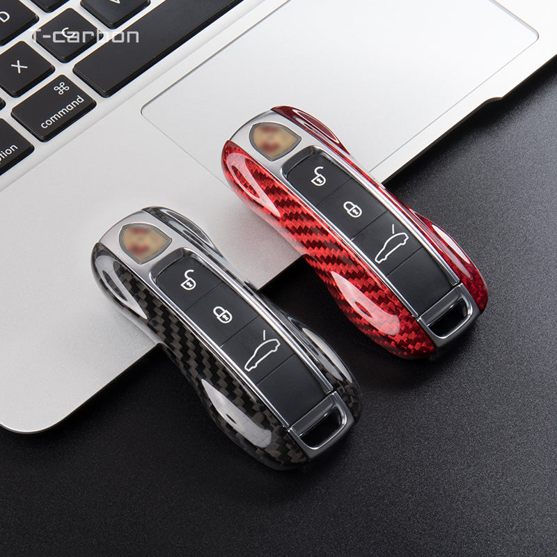 Porsche Carbon Fiber Key Fob Case (Model C) - T-Carbon Official