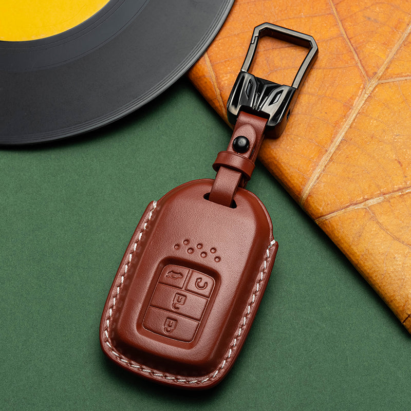 Exclusive Leather Key Fob Cover for Honda (Model C)