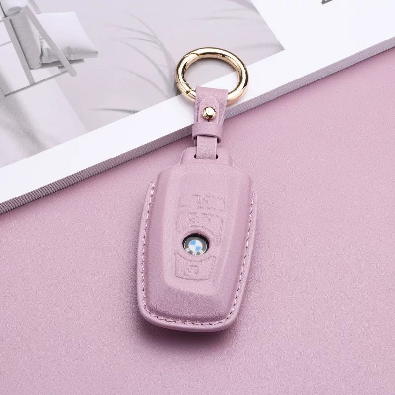 Pastel Leather Key Fob Cover for BMW (Model A) - T-Carbon Official Store