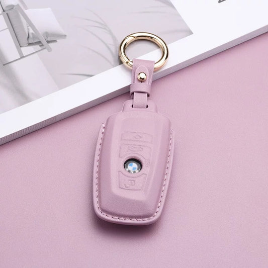 Pastel Leather Key Fob Cover for BMW (Model A) - T-Carbon Official Store