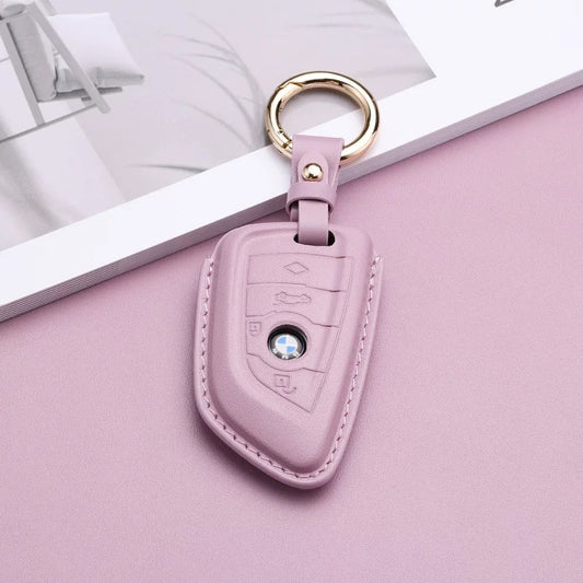 Pastel Leather Key Fob Cover for BMW (Model B) - T-Carbon Official Store