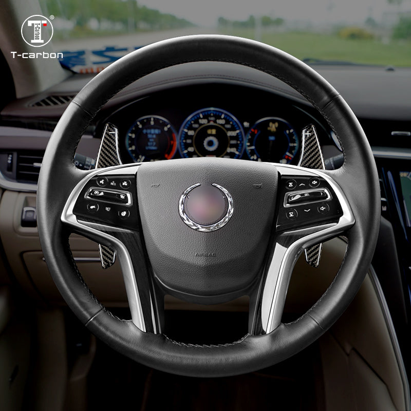 T-Carbon for Cadillac Carbon Fiber Paddle Shifters (Model B: 2013-2019) - T-Carbon Official Store