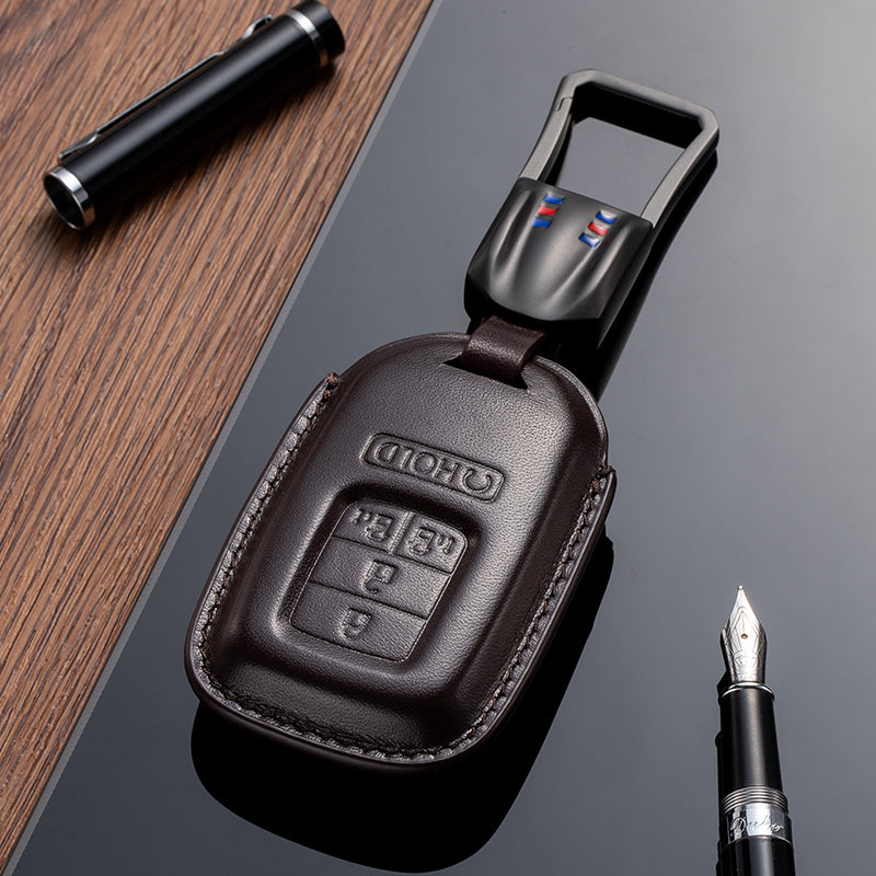 Leather Key Fob Cover for Honda (Model C) - T-Carbon Official Store